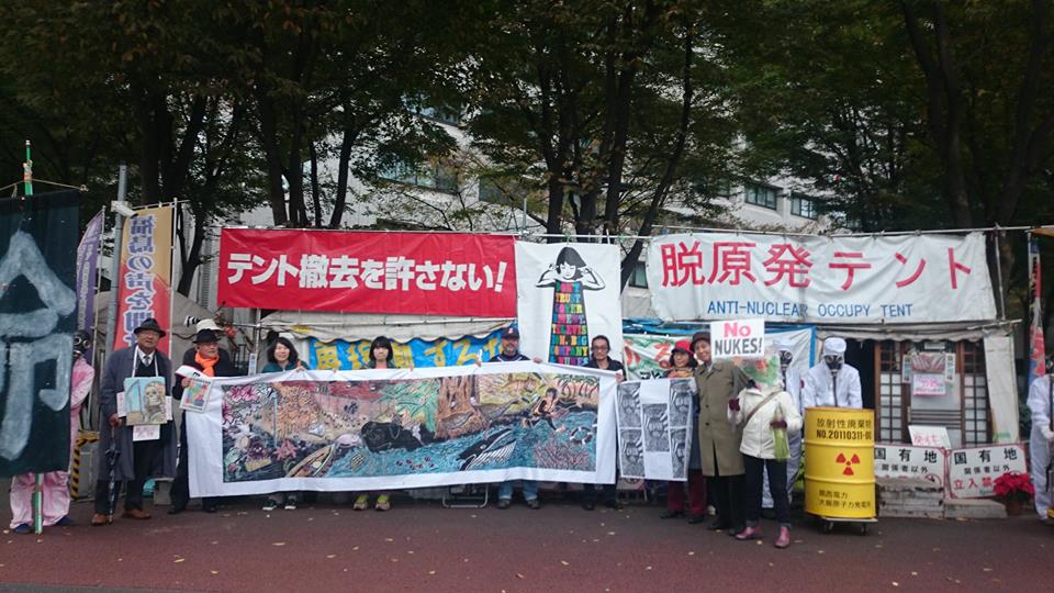 12月19日（土） 経産省前テントひろば・反原発美術館 木版画ワークショップ